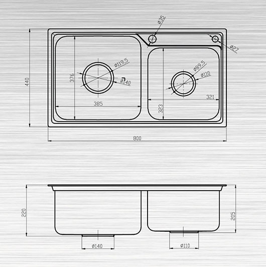 Bồn Rửa Bát Sơn Hà S80 hàng chính hãng