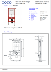 TSKT Két Nước Âm ToTo VH035D