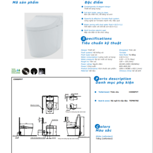 TSKT Bồn Cầu Thông Minh TOTO NEOREST CS988PVT-TCF9575Z