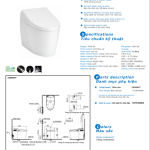 TSKT Bồn Cầu Thông Minh TOTO NEOREST  CS989VT-TCF9788WZ-T53P100VR