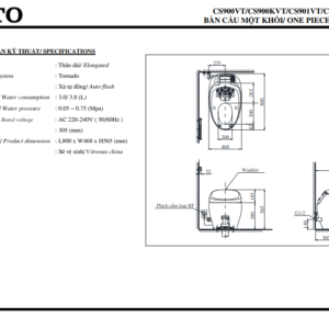 TSKT Bồn Cầu Thông Minh TOTO NEOREST CS900VT-T53P100VR