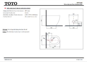 TSKT Bồn Tiểu Nữ ToTo BW761b