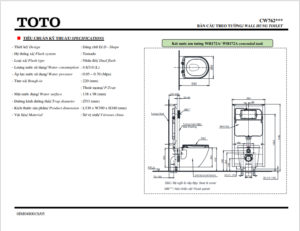 Bồn Cầu Treo Tường ToTo CW762-TC384CVK