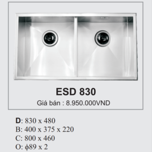 Bồn Rửa INOX Hàn Quốc Ecofa ESD 830