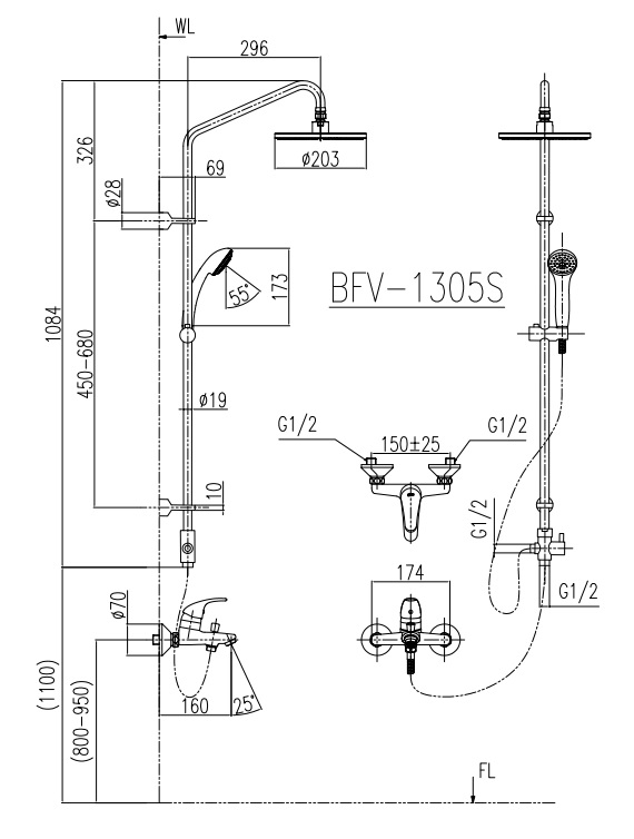 Sen Cây INAX – 1305S - Thiết bị vệ sinh nhà tắm