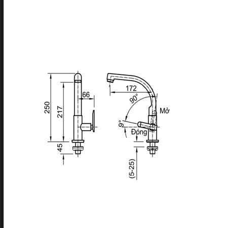 Vòi Rửa Bát Lạnh INAX SFV-29