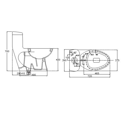 Bồn cầu Viglacera liền khối C0504