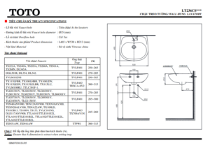 TSKT chậu ToTo 2