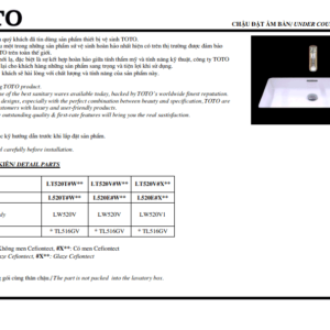 tskt Chậu TOTO Âm Bàn LT520T