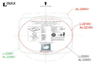 Bản Vé Kỹ Thuật Chậu lavabo inax 